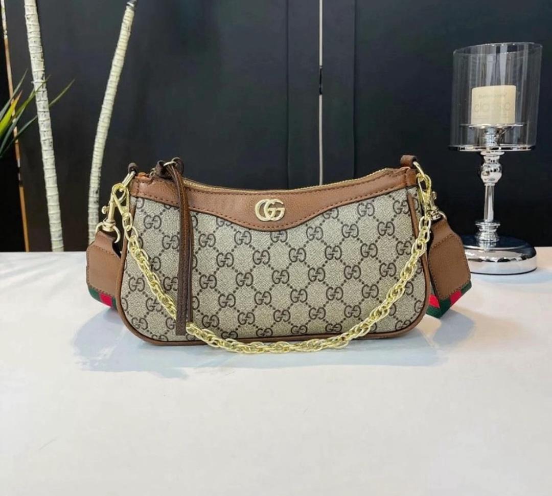 Gucci canvas shoulder bag
