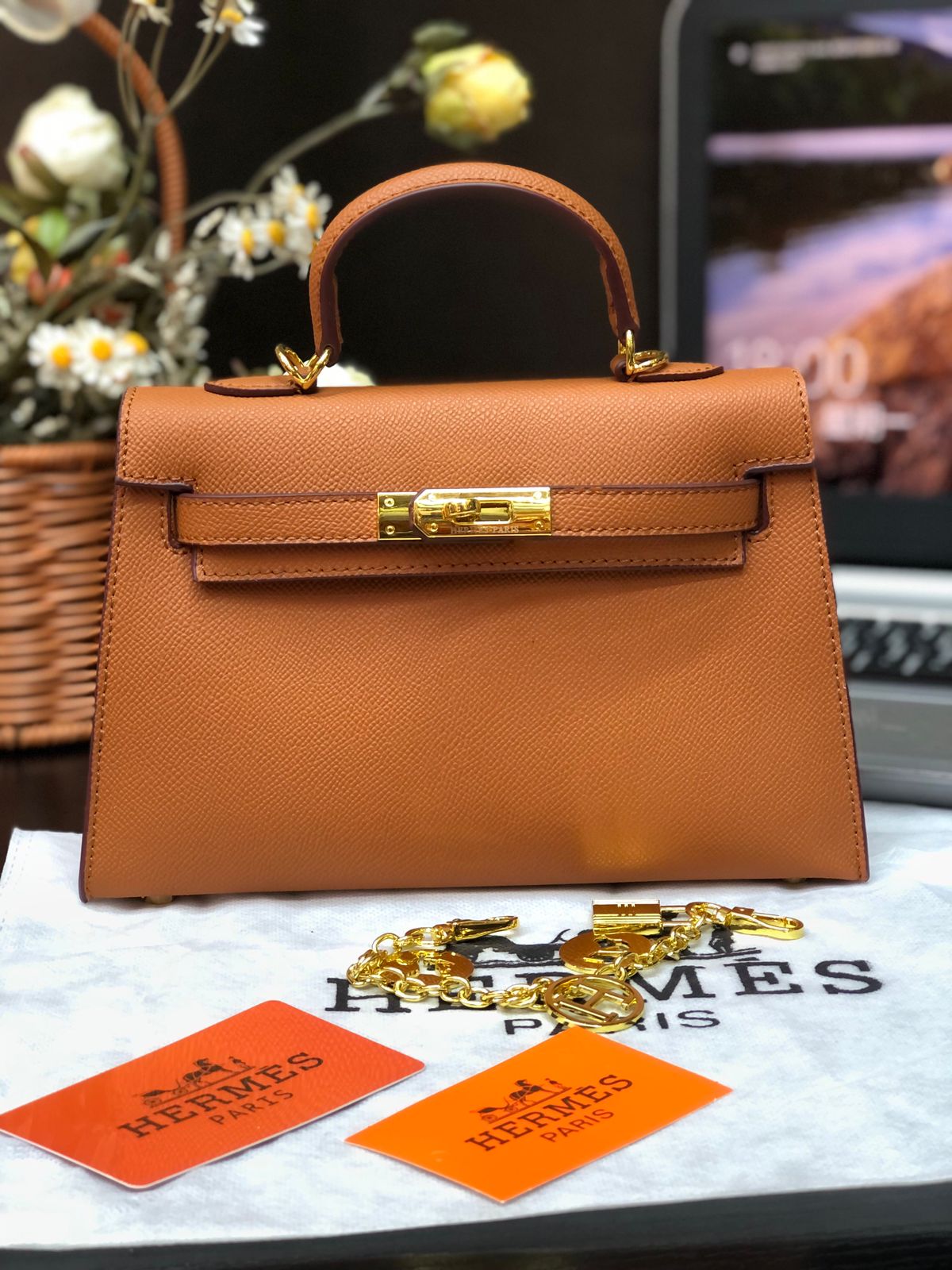 Hermes Tyrien Epsom Leather Birkin 30 Bag