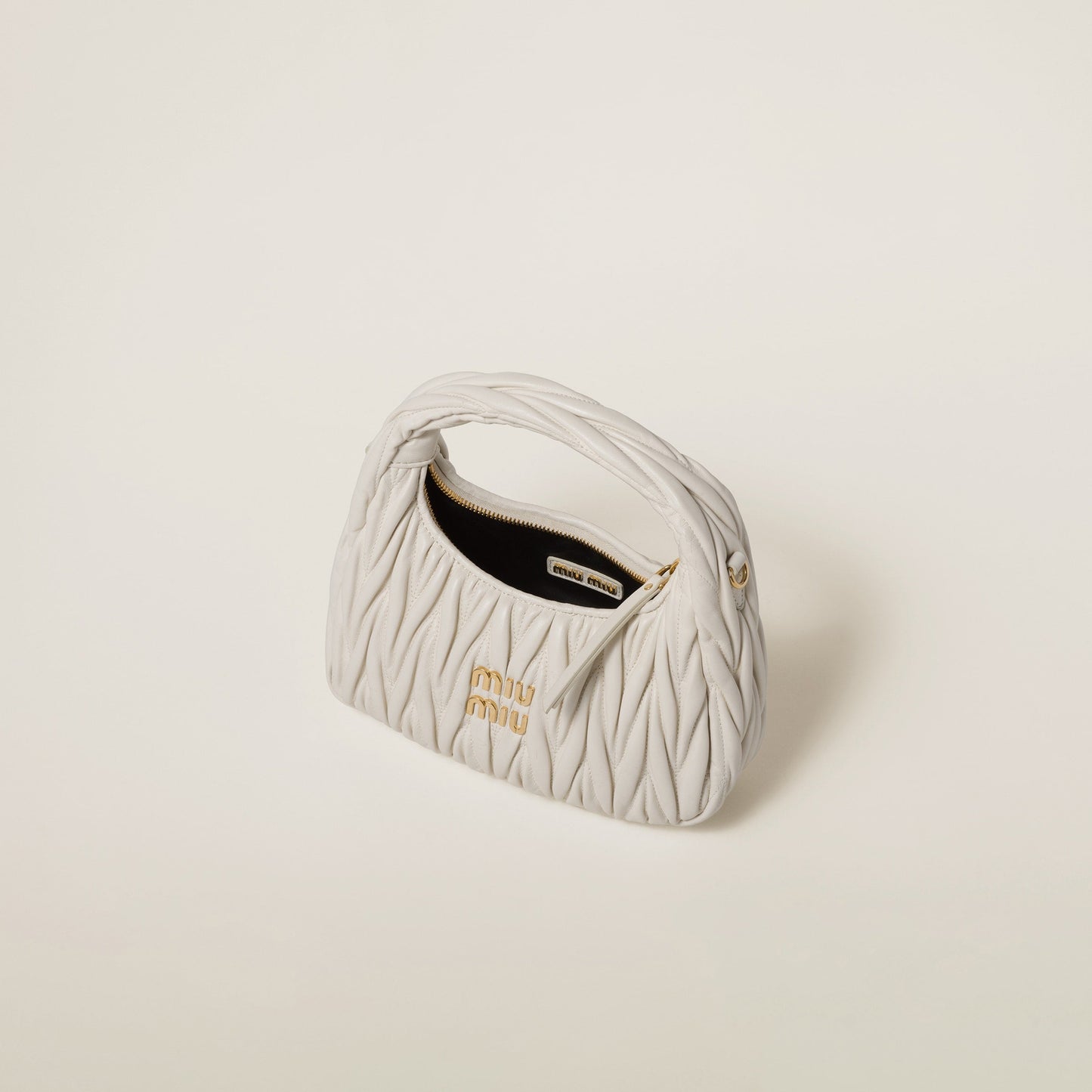 Wander nap leather hobo bag White - حقيبة هوبو أبيض Wander جلد