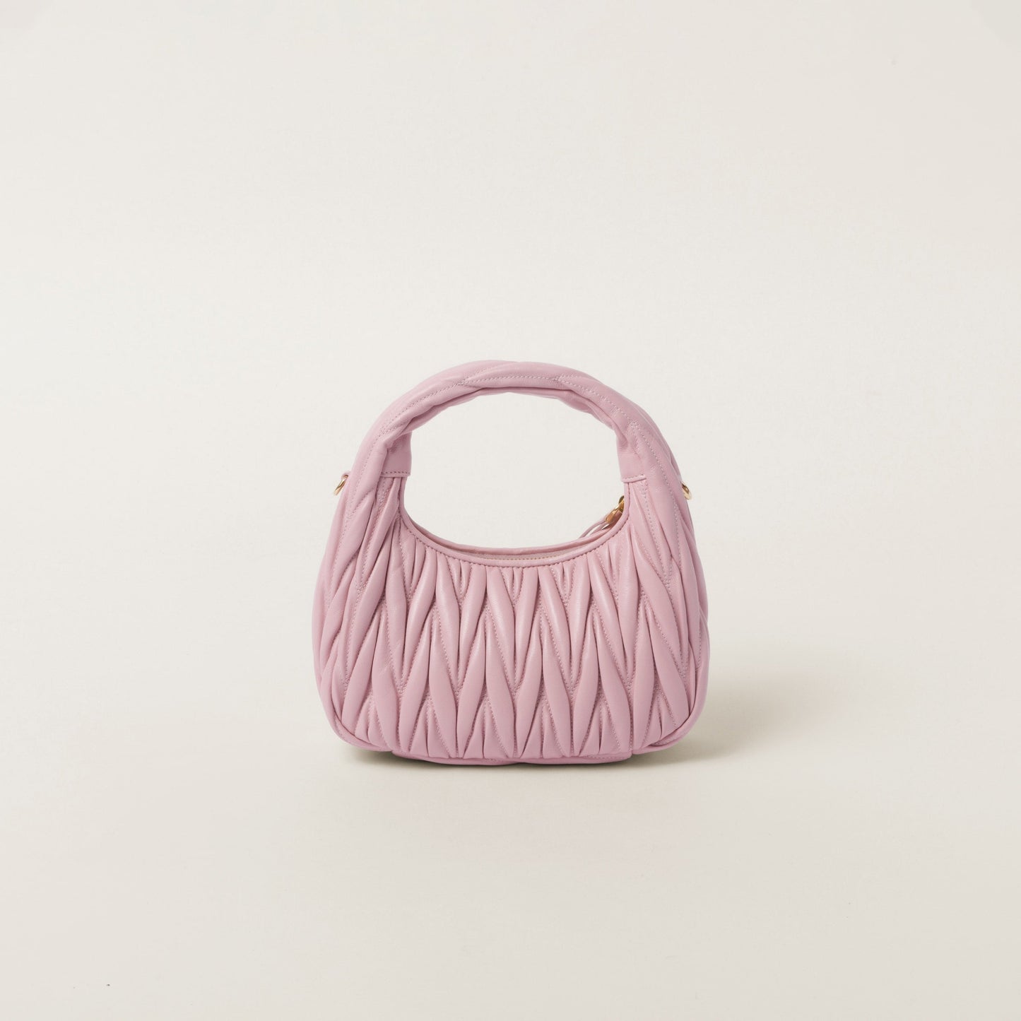 Wander nap leather hobo Alabaster Pink - حقيبة وردي مرمري Wander جلد