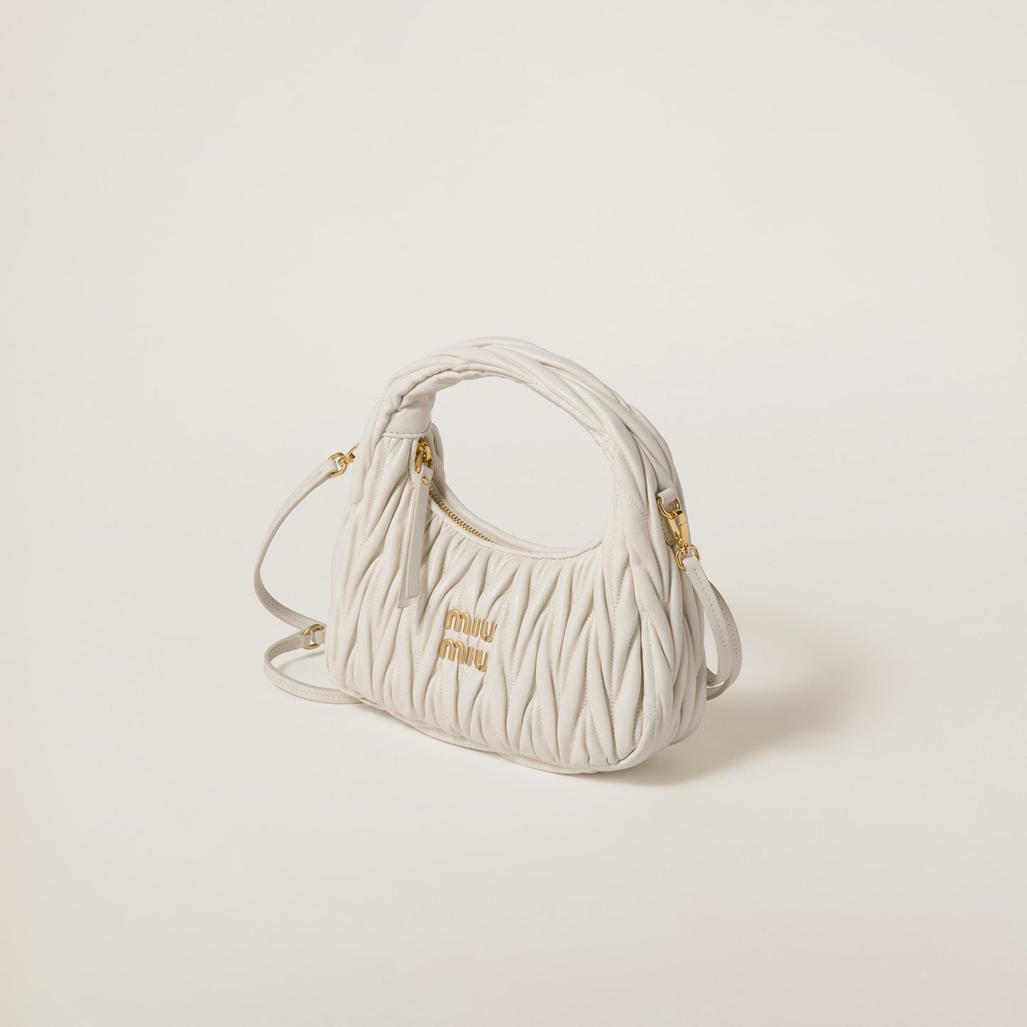 Wander nap leather hobo bag White - حقيبة هوبو أبيض Wander جلد