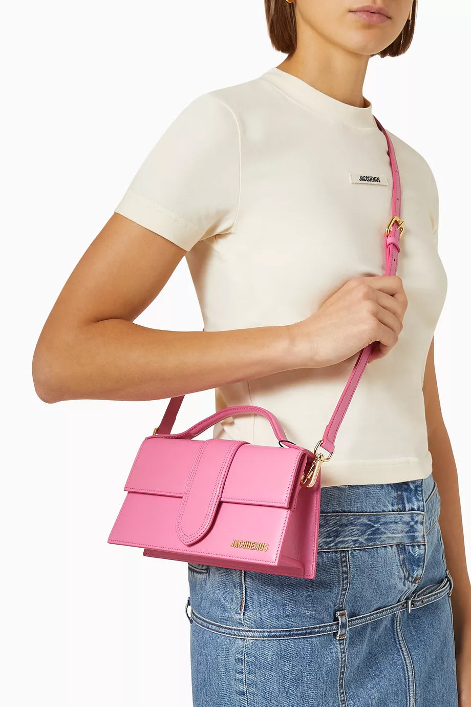 Jacquemus- Le Grand Bambino Shoulder Bag in Leather