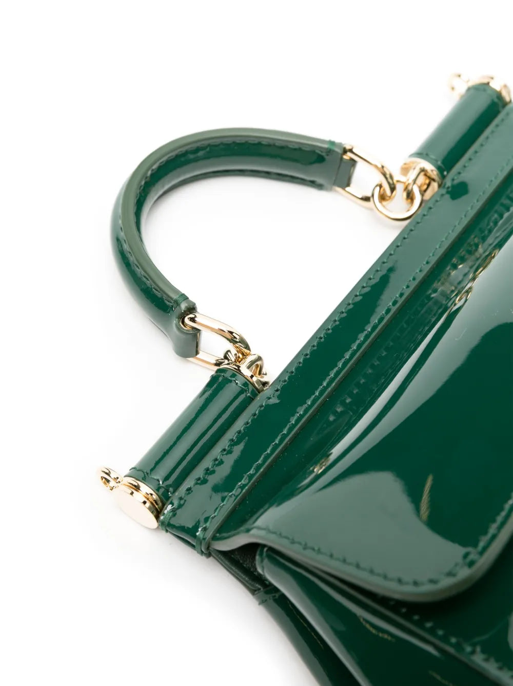 Dolce & Gabbana - small Sicily patent-leather tote bag