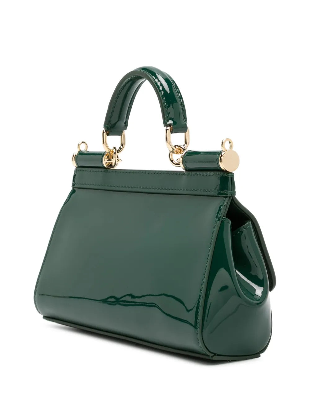 Dolce & Gabbana - small Sicily patent-leather tote bag