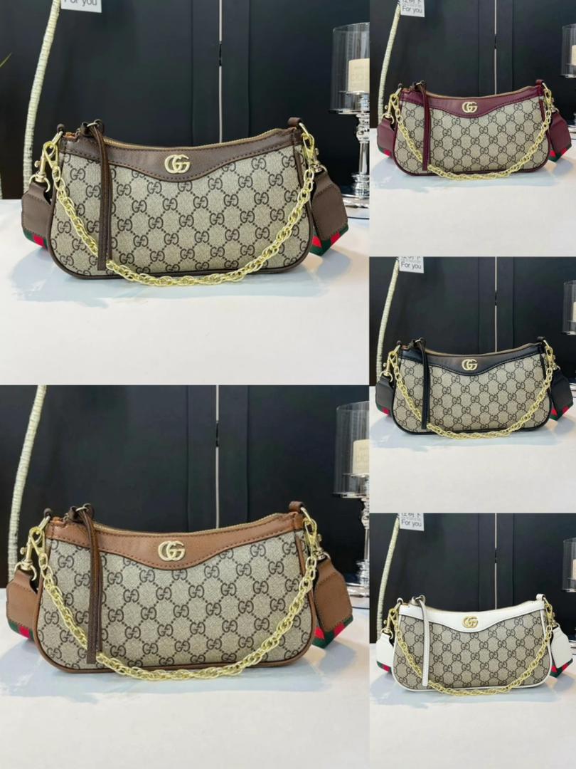 Gucci canvas shoulder bag