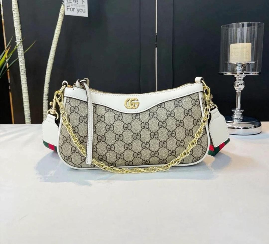 Gucci canvas shoulder bag