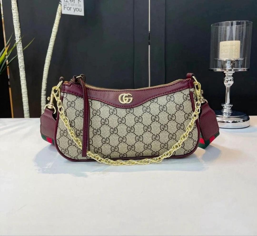 Gucci canvas shoulder bag