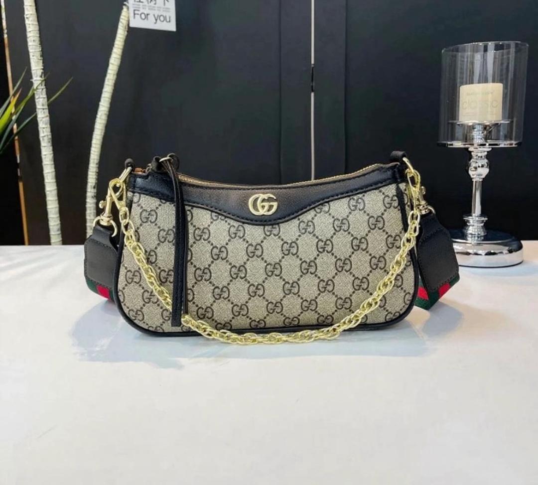 Gucci canvas shoulder bag