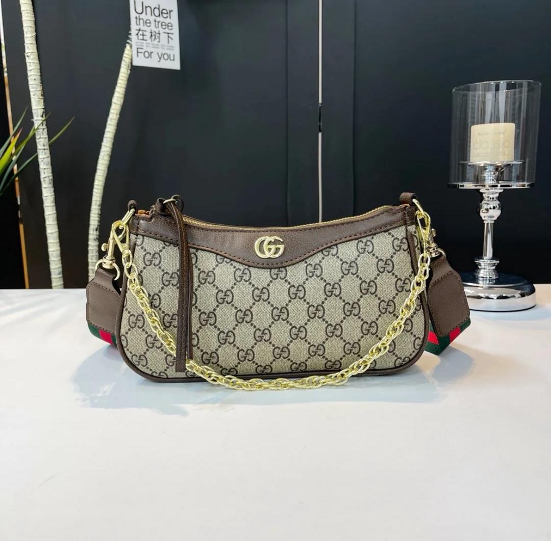 Gucci canvas shoulder bag