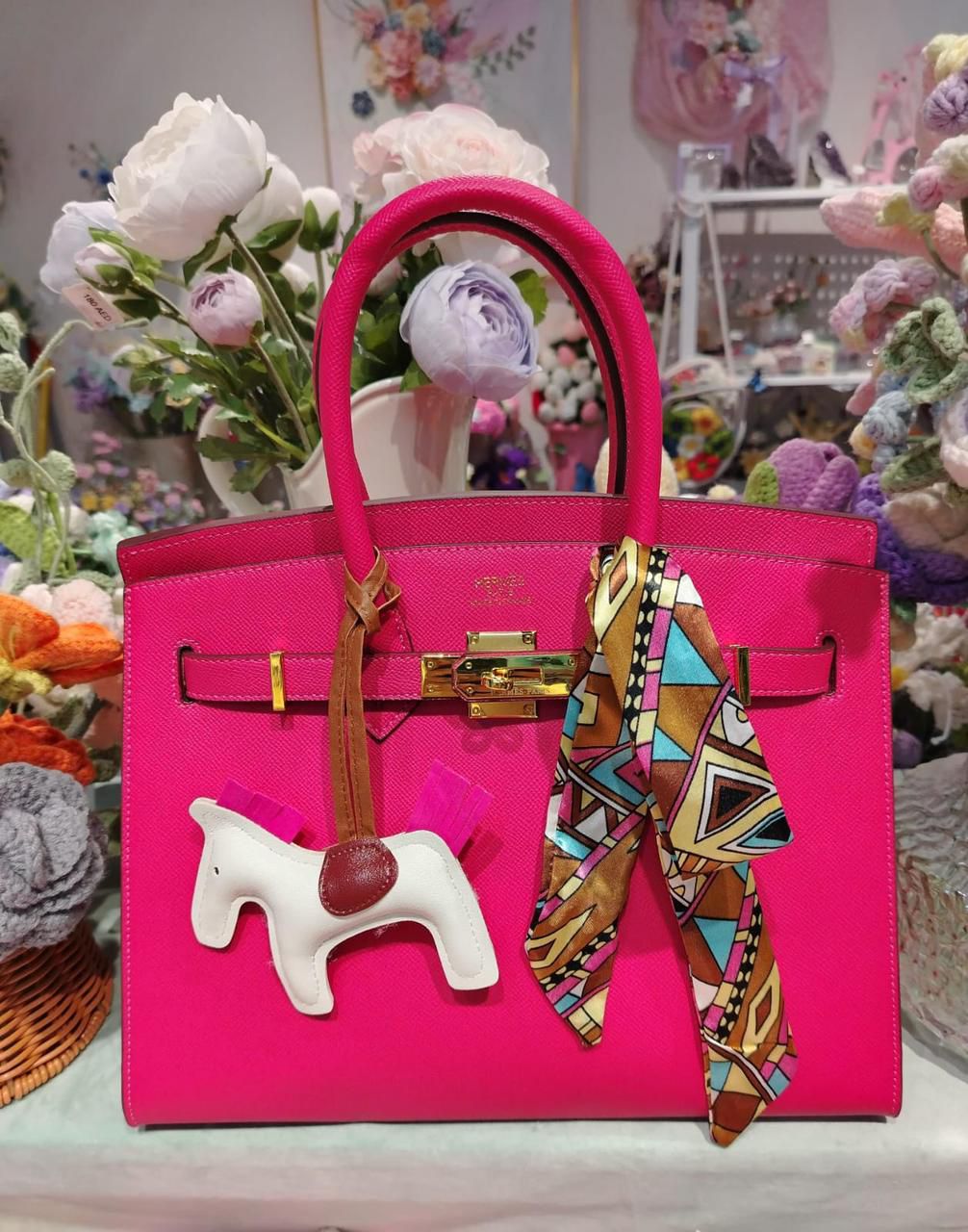 Hermes Tyrien Epsom Leather Birkin 30 Bag