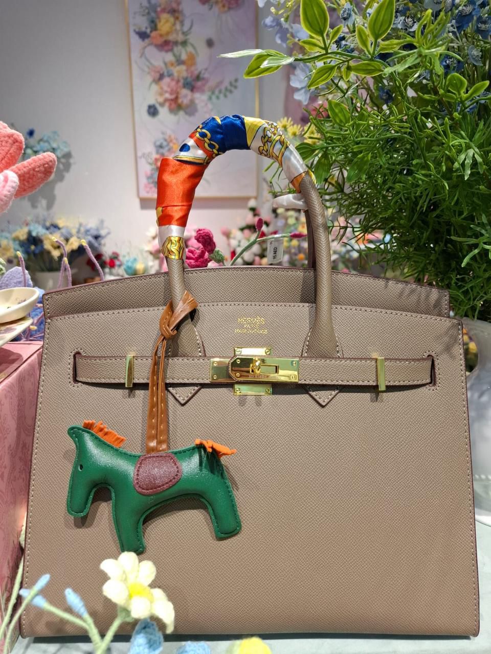 Hermes Tyrien Epsom Leather Birkin 30 Bag