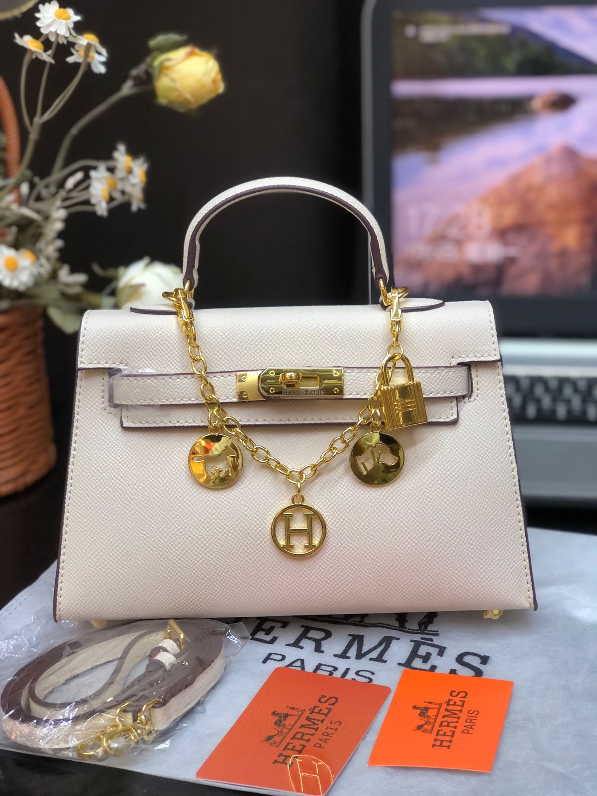 Hermes Tyrien Epsom Leather Birkin 30 Bag