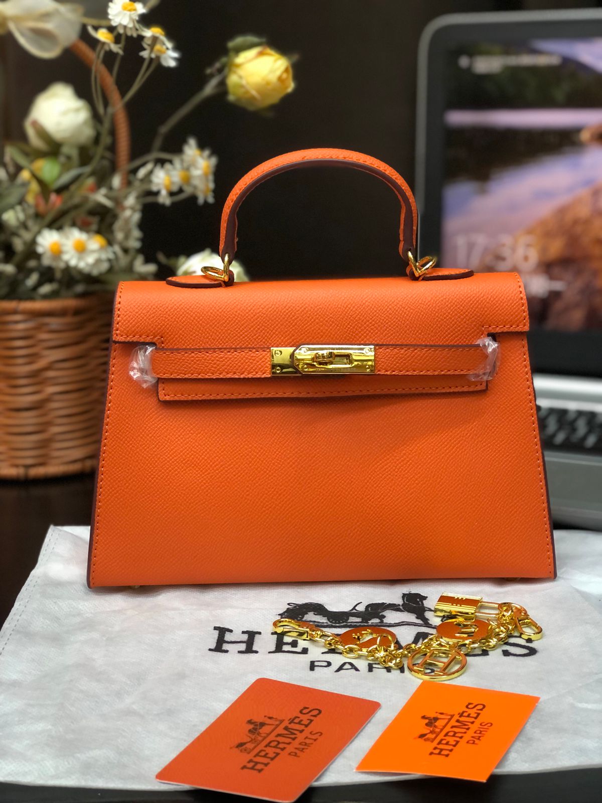 Hermes Tyrien Epsom Leather Birkin 30 Bag
