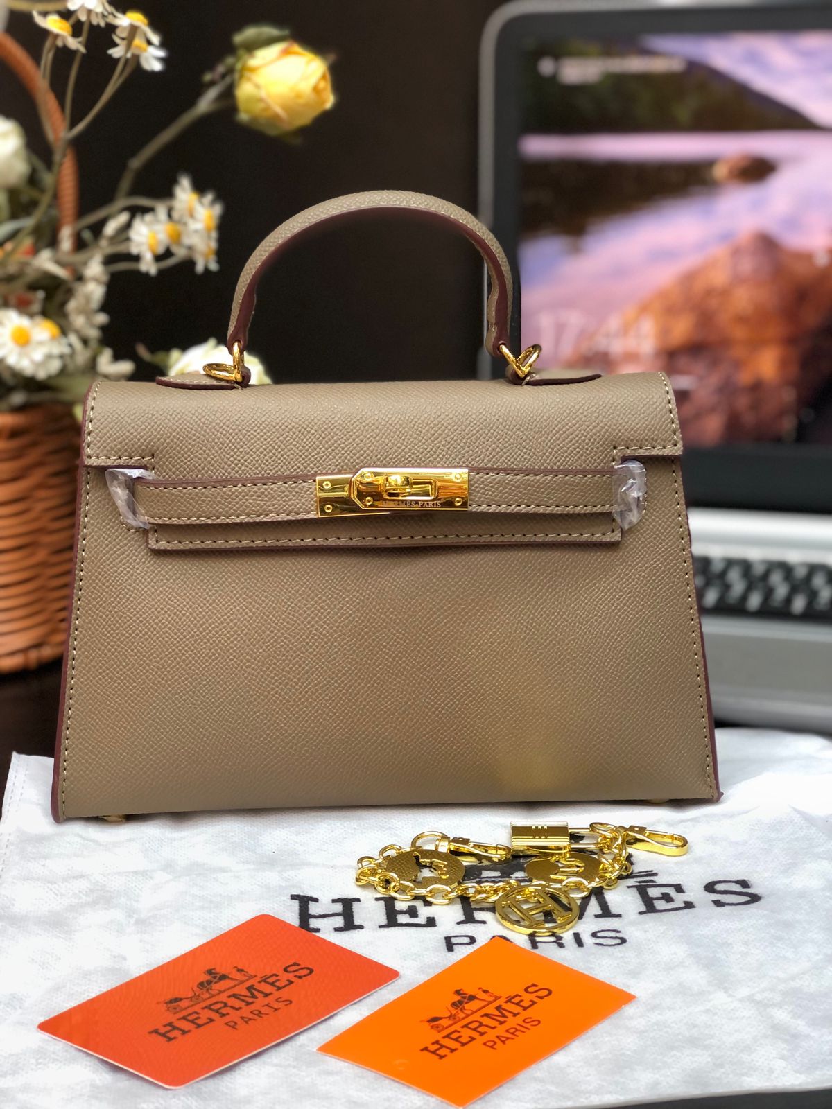 Hermes Tyrien Epsom Leather Birkin 30 Bag