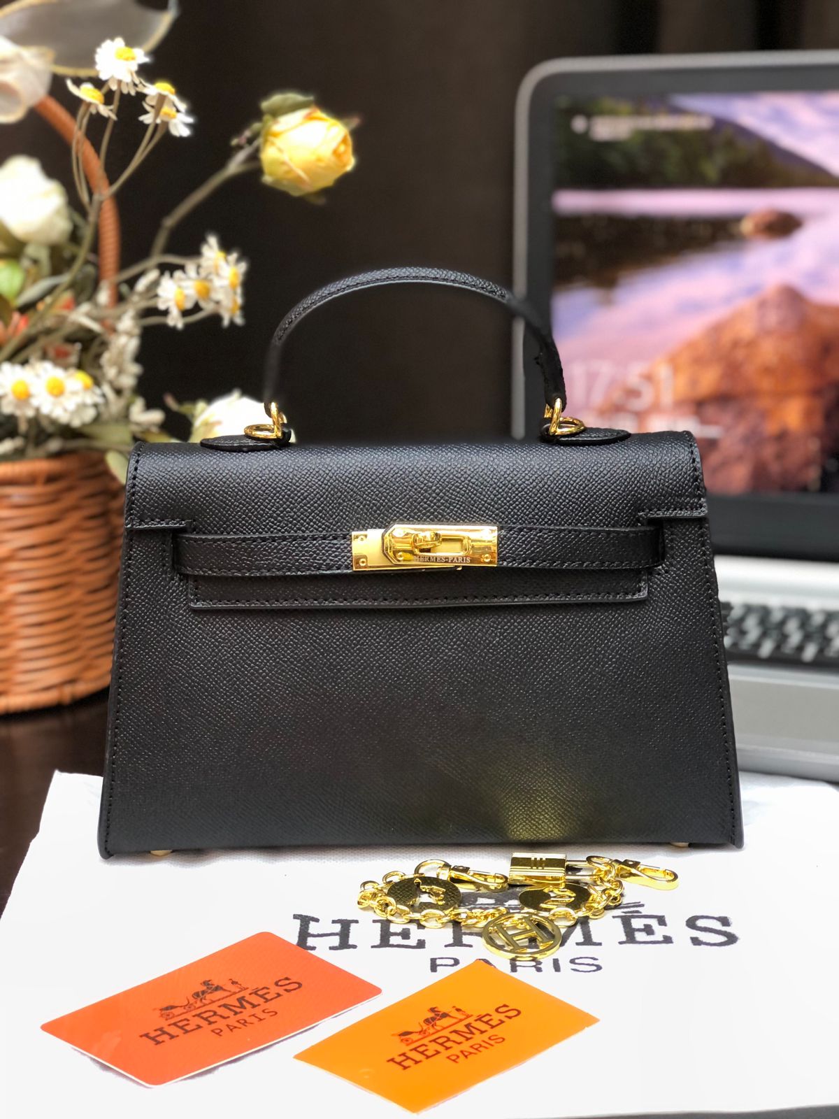 Hermes Tyrien Epsom Leather Birkin 30 Bag