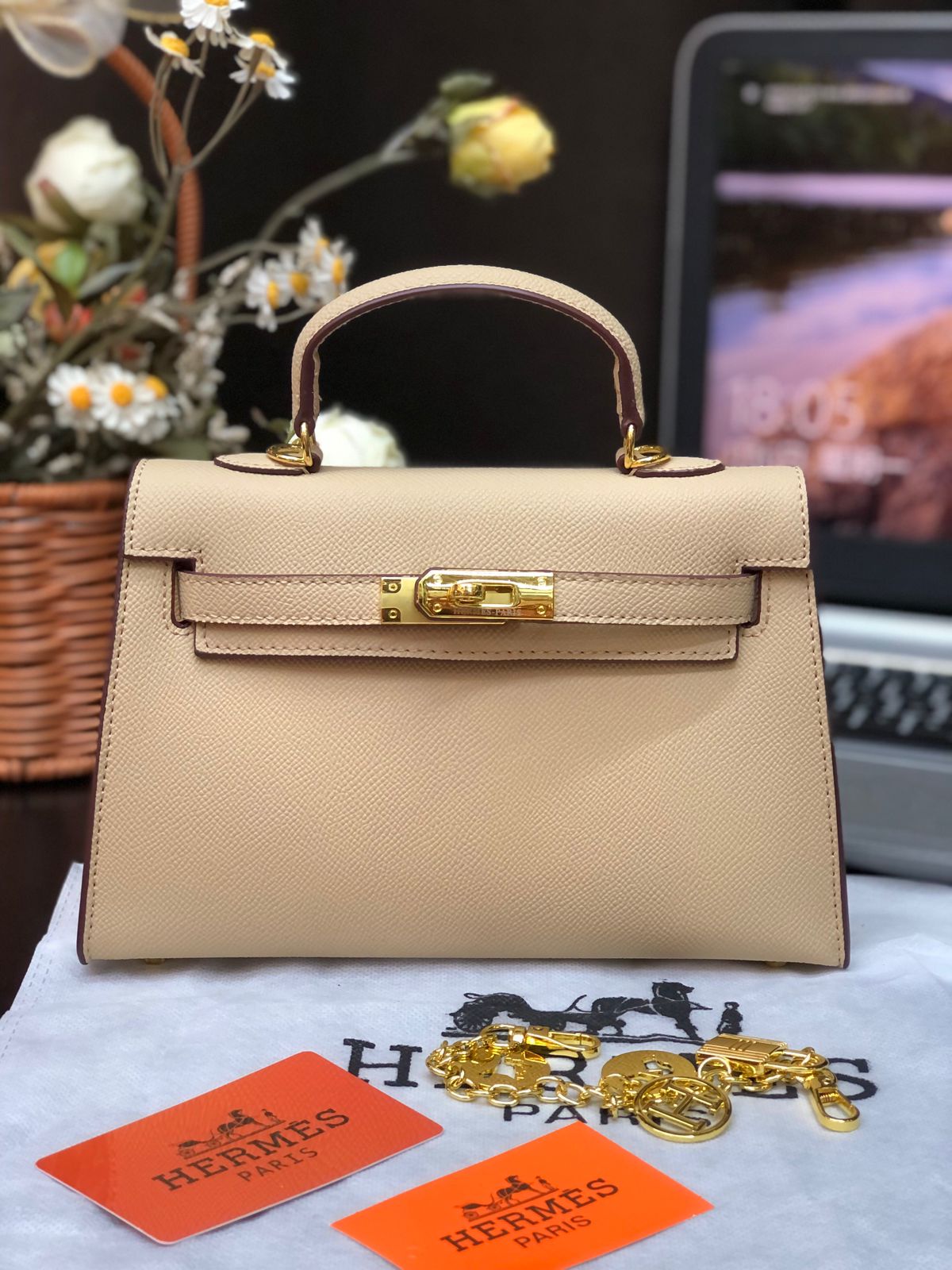 Hermes Tyrien Epsom Leather Birkin 30 Bag