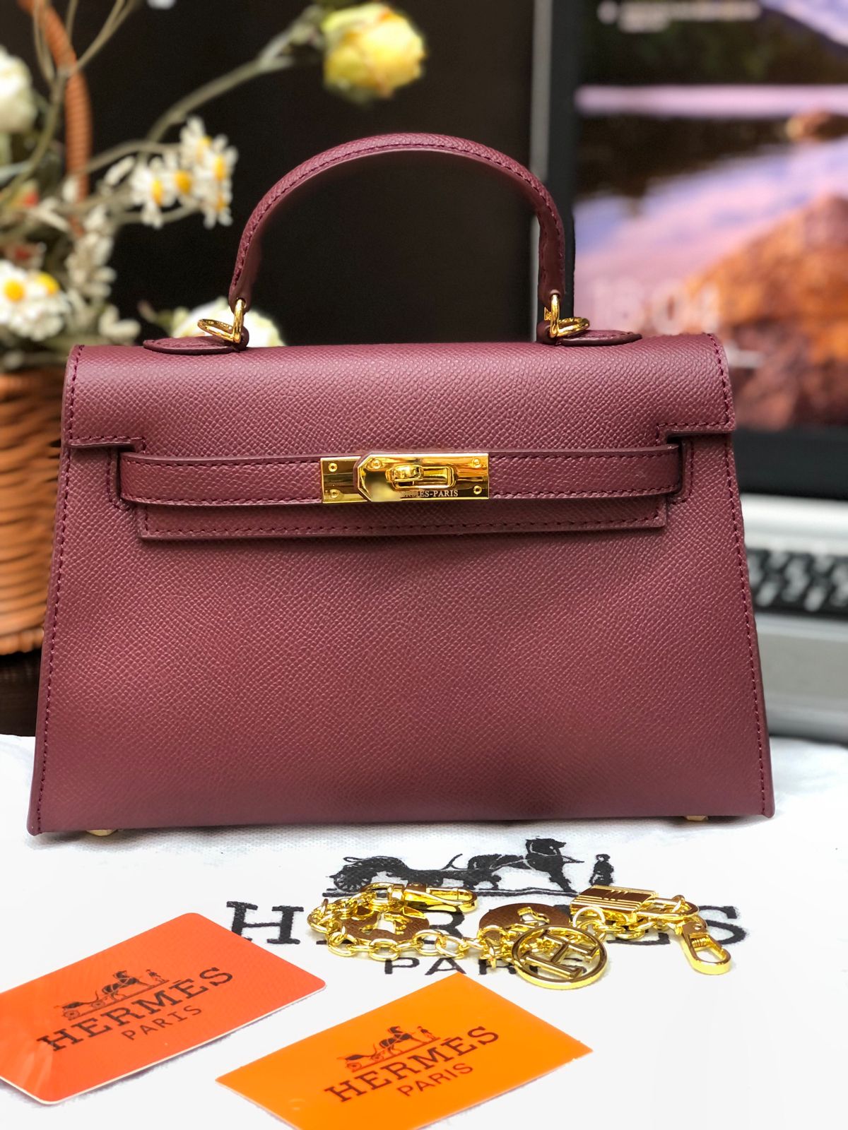 Hermes Tyrien Epsom Leather Birkin 30 Bag