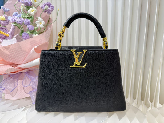Louis Vuitton - Taurillion Leather BB Capucines Top Handle Bag