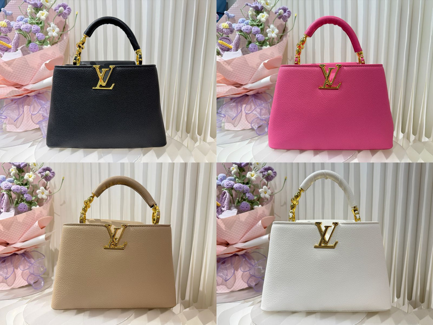 Louis Vuitton - Taurillion Leather BB Capucines Top Handle Bag