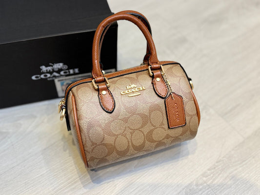 Coach Rowan Satchel Bag In Signature Canvas