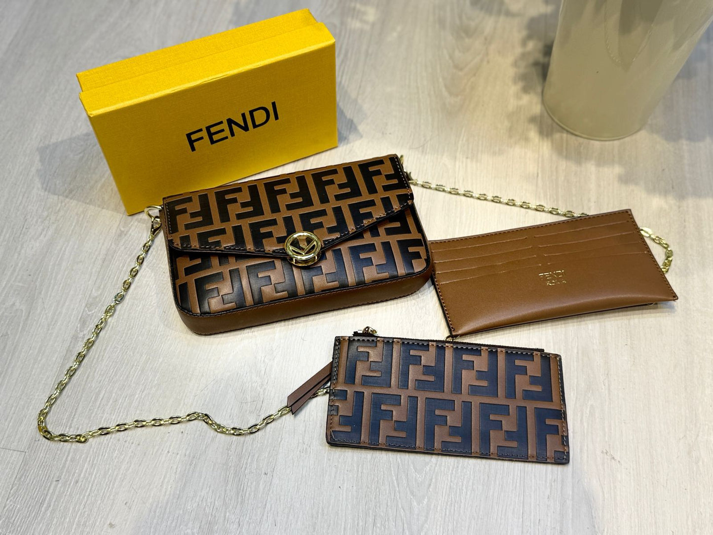 Fendi Ladies Purse Brown/Black