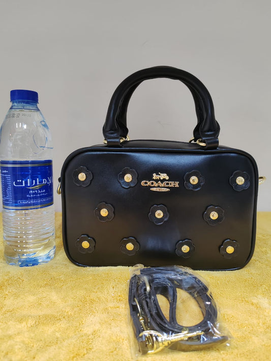 Coach - Satchel Crossbody Bag With Floral Applique