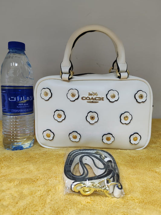 Coach - Satchel Crossbody Bag With Floral Applique