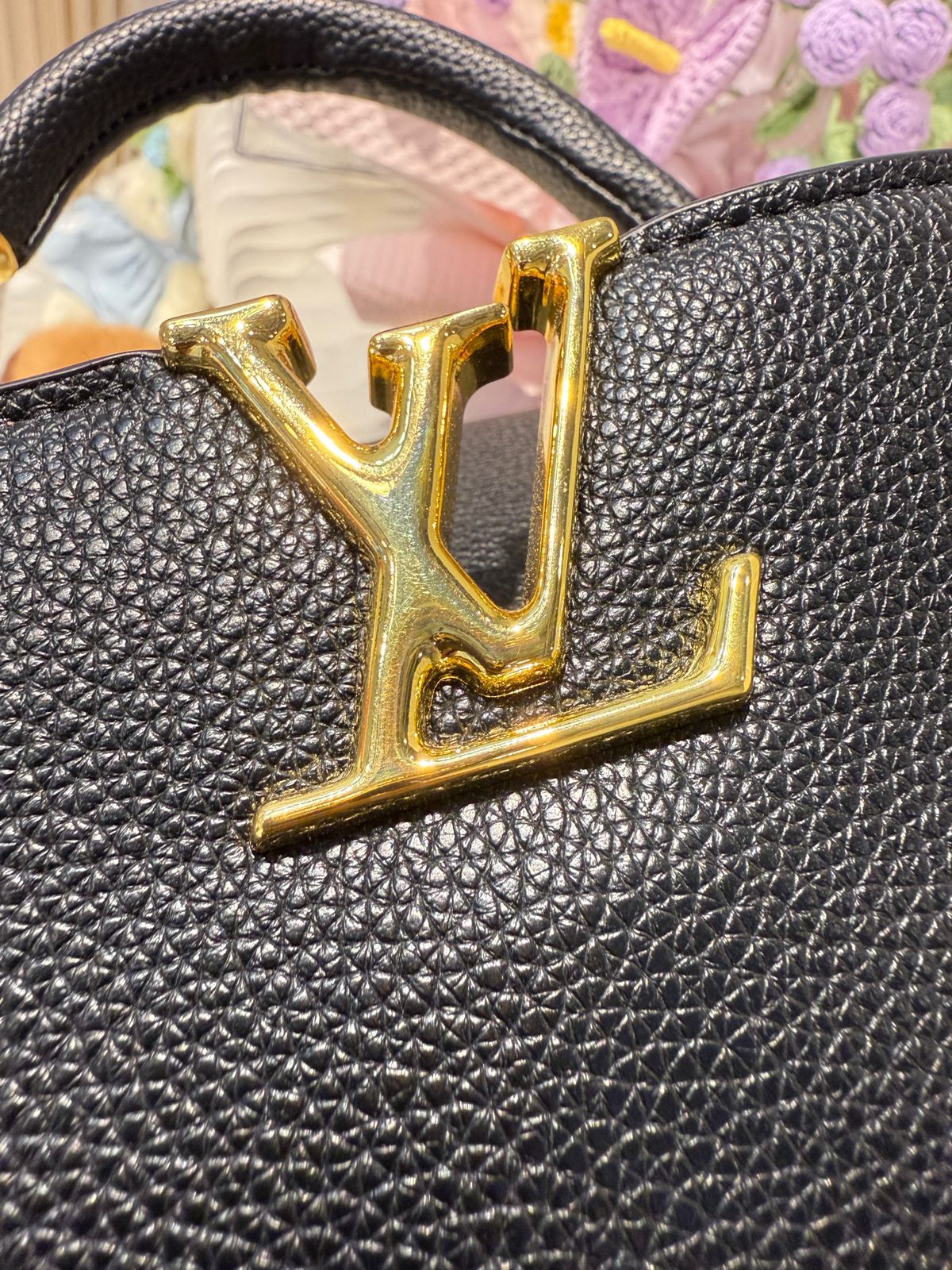 Louis Vuitton - Taurillion Leather BB Capucines Top Handle Bag