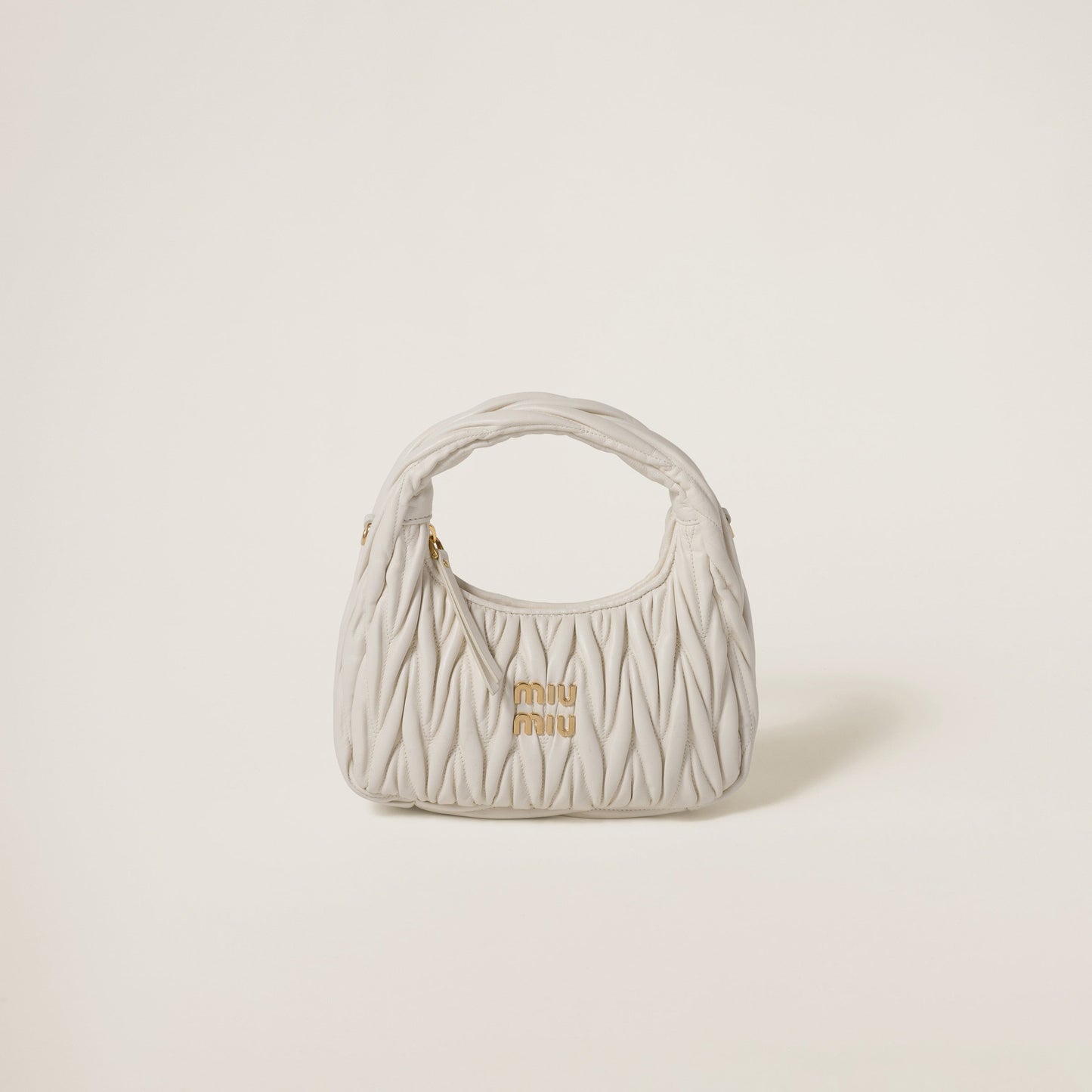 Wander nap leather hobo bag White -  حقيبة هوبو أبيض Wander جلد
