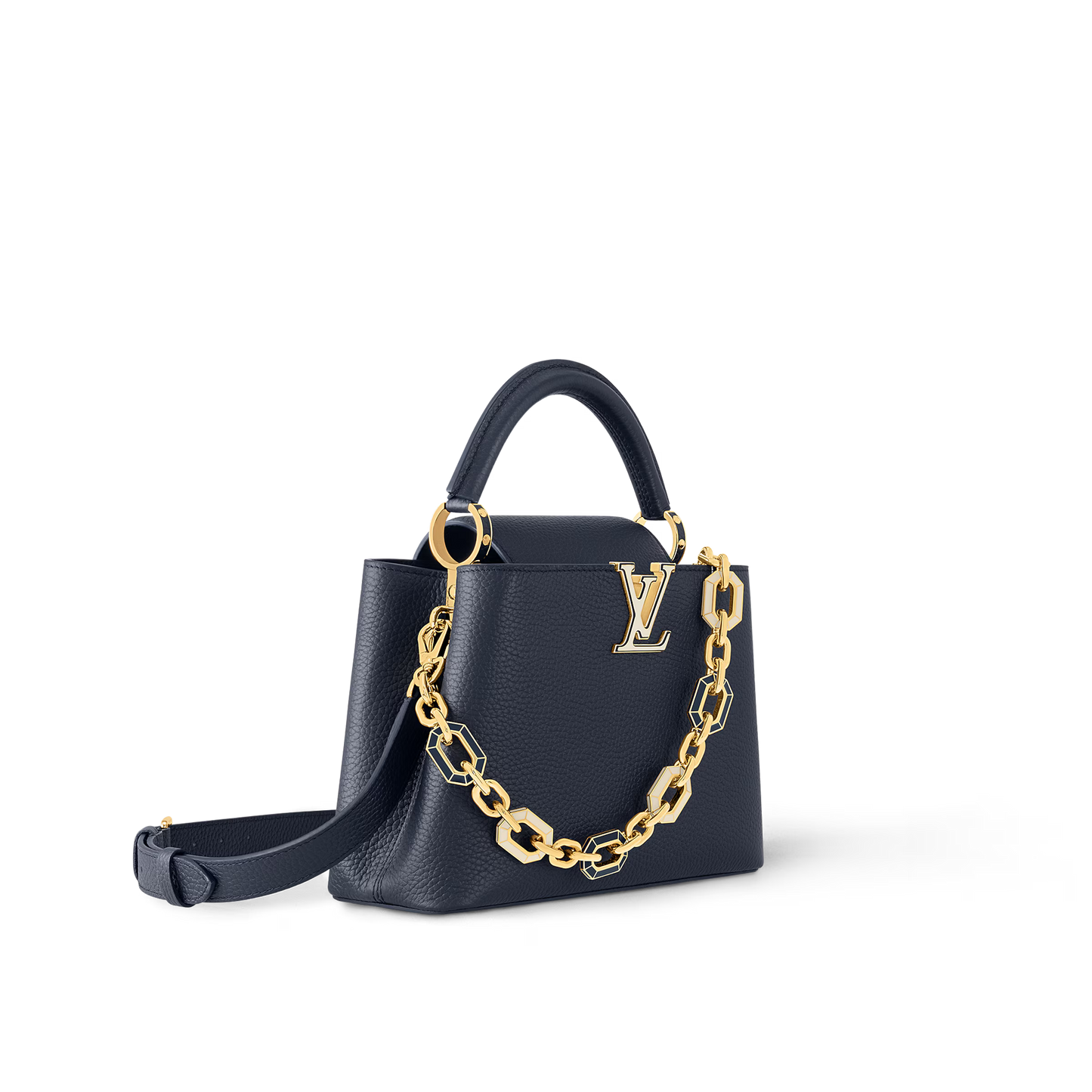 Louis Vuitton - Taurillion Leather BB Capucines Top Handle Bag